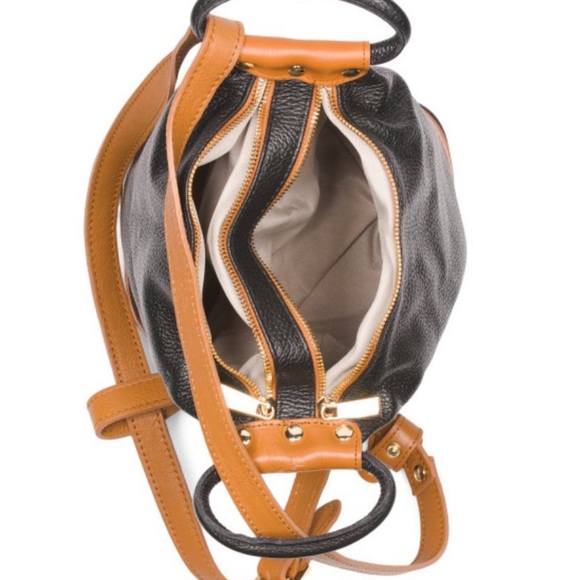 Valentina black made in Italy leather convertible sling…. - Picture 5 of 11